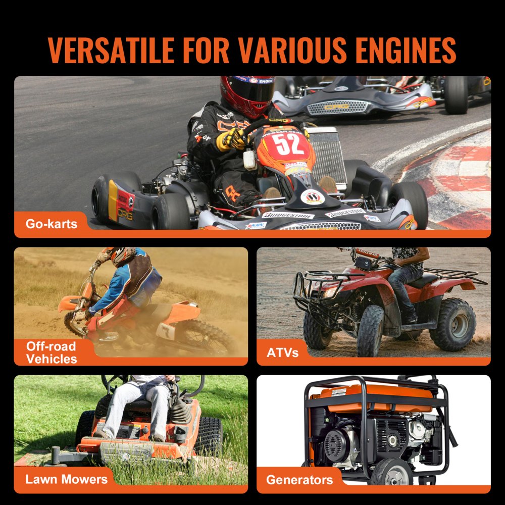 VEVOR drive clutch for 2-8 HP engines, 2000 rpm, high-strength drive clutch with asymmetrically designed wheels and robust rubber belt, clutch with complete accessories, for various engines