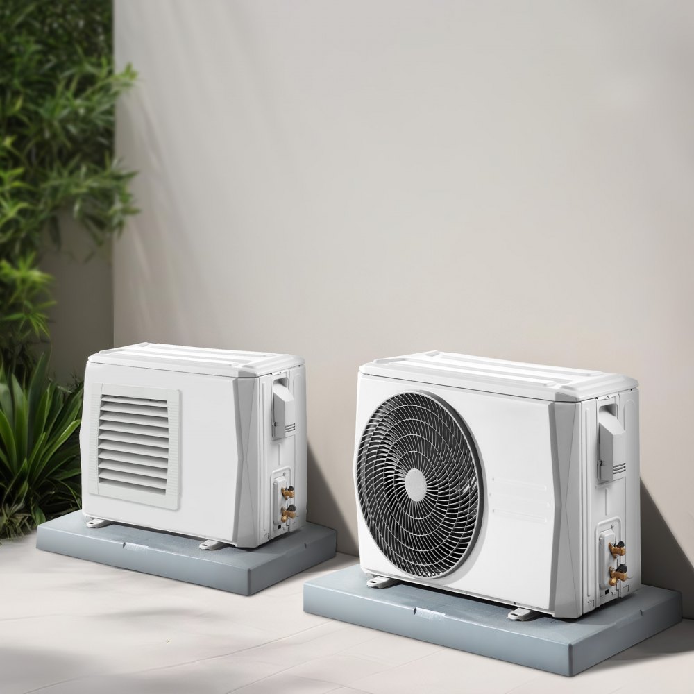 VEVOR Mini-Split-Pad, für 9000–36000 BTU Kanallose Klimaanlagen-Wärmepumpensysteme, 960x460x74 mm Kunststoff-Antivibrationspads für Outdoor-Kondensatoreinheiten, Max. Belastung 181 kg