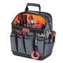 VEVOR Offene Werkzeugtasche 33,5x23x39cm, Aufbewahrungstasche mit 24 Innen- & 15 Außenfächern, Wasserfester Werkzeug-Organizer aus Polyester mit Schultergurt & Tragegriff, Werkzeugtrage für Handwerker