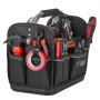VEVOR Offene Werkzeugtasche 33x20x25cm, Aufbewahrungstasche mit 14 Innen- & 19 Außenfächern, Wasserfester Werkzeug-Organizer aus Polyester mit Schultergurt & Tragegriff, Werkzeugtrage für Handwerker