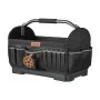 VEVOR Offene Werkzeugtasche 41x23x32cm, Aufbewahrungstasche mit 14 Innen- & 19 Außenfächern, Wasserfester Werkzeug-Organizer aus Polyester mit Schultergurt & Tragegriff, Werkzeugtrage für Handwerker