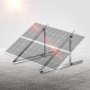 VEVOR Solar Panel Mounts 127 cm, 0-90° Adjustable Solar Module Mounts for 100-550 W Solar Panels, Lightweight Aluminum Mounts with Foldable Tilt Legs for RV, Roof, Boat, Off-Grid