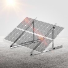 VEVOR 127cm Solarpanel Halterungen Solarmodul Halterung Balkonkraftwerk 0-90°