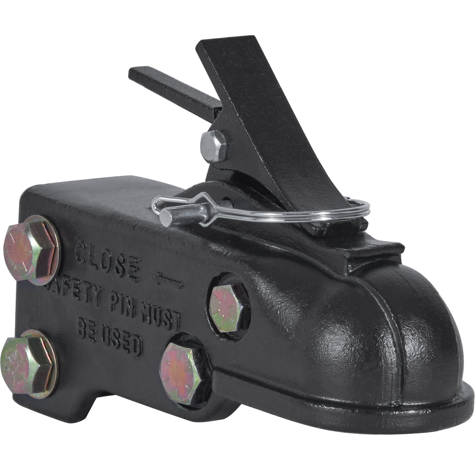 VEVOR Zugkugelkupplung Zugmaul Stahl Kupplungsklaue max. 6804 kg Anhängelast Zugkugelkupplung Anhänger 237 x 95 x 180 mm Kompatible Kugelgröße 58,74 mm Ideal für Ihre Pickups, Kombis und SUVs