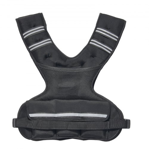 VEVOR Verstellbare Gewichtsweste 9–14,5 Kg – Mit 6 Ironsand-Gewichten, Reflektierenden Streifen, Für Krafttraining, Laufen, Wandern – Für Männer & Frauen