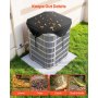 VEVOR Klimaanlagenadeckung für Außengeräte, 910 x 910 mm, Abdeckung für Klimaanlagen, Schutzhülle regenfest, Universelle Passform, Schutzabdeckung für Außenbereich, alle Jahreszeiten, schwarz
