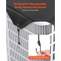 VEVOR Klimaanlagenadeckung für Außengeräte, 910 x 910 mm, Abdeckung für Klimaanlagen, Schutzhülle regenfest, Universelle Passform, Schutzabdeckung für Außenbereich, alle Jahreszeiten, schwarz