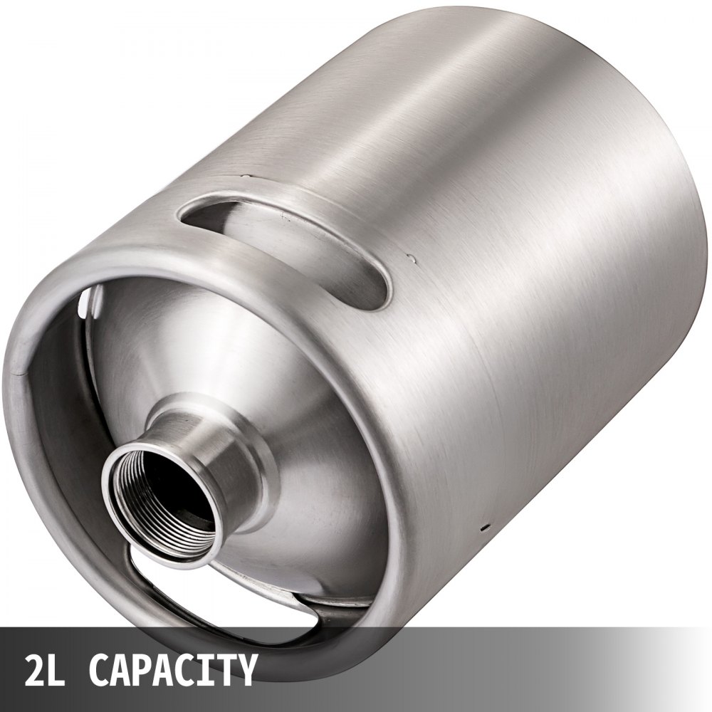 VEVOR Kaffeemaschine Edelstahl 2L Kaffee kalt brühen Niro Kaffeemaschine Kalt Brew Kaffeebereiter Filter