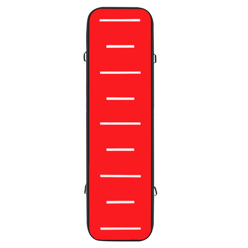 VEVOR 400X100X10 cm Gymnastikmatte Tumbling Matte Aufblasbar Turnhallen Matten Luft Bahn Air Track Matte Gymnastische Turnhalle  Trainingsmatten Ohne Pumpe (Grün Rot)