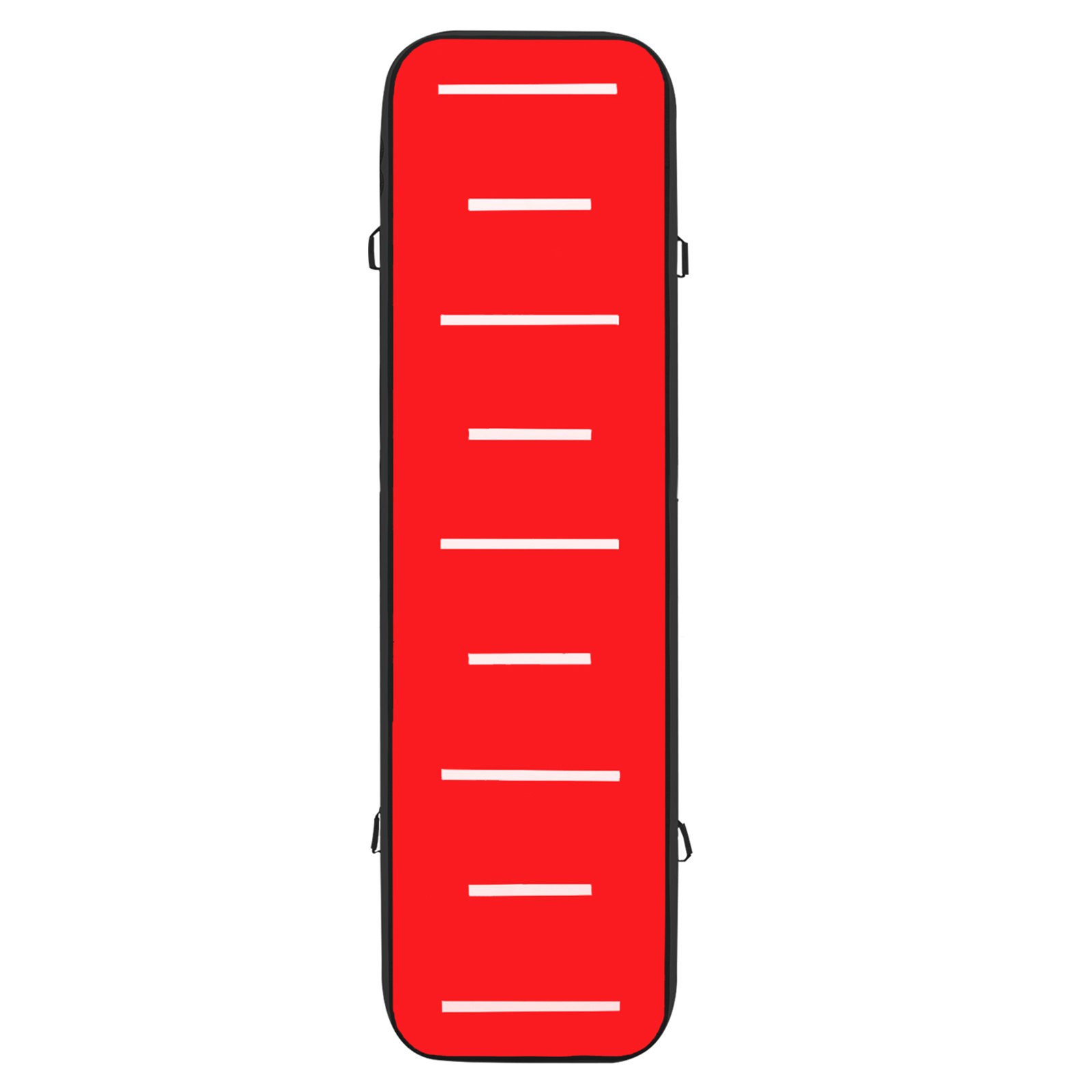 VEVOR 400X100X10 cm Gymnastikmatte Tumbling Matte Aufblasbar Turnhallen Matten Luft Bahn Air Track Matte Gymnastische Turnhalle  Trainingsmatten Ohne Pumpe (Grün Rot)