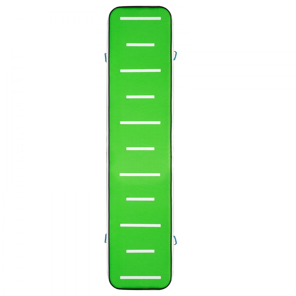 VEVOR 500X100X10 cm Gymnastikmatte Tumbling Matte Aufblasbar Turnhallen Matten Luft Bahn Matte Gymnastische Turnhalle Trainingsmatten Ohne Pumpe (Blaugrün)