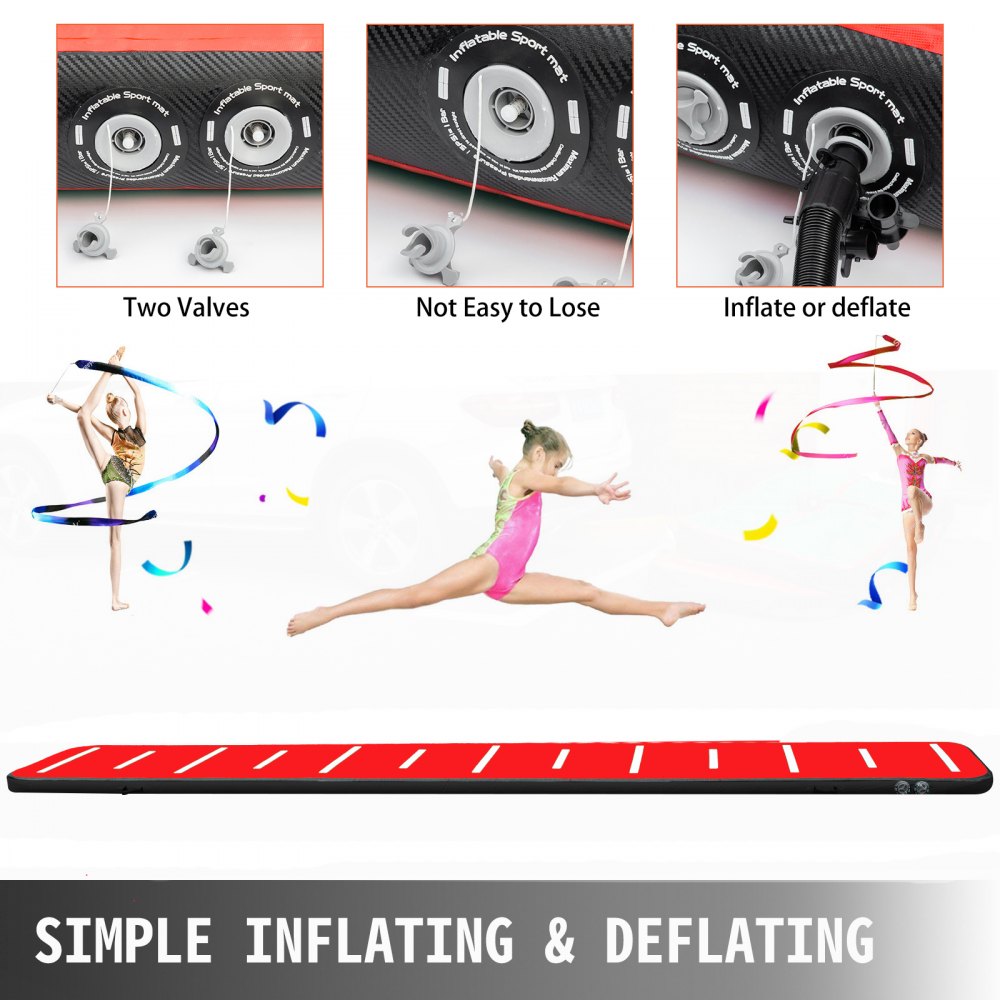 6M Air Track Tumbling Matte Aufblasbare Gymnastikmatte Turnmatte PVC Yoga Mat