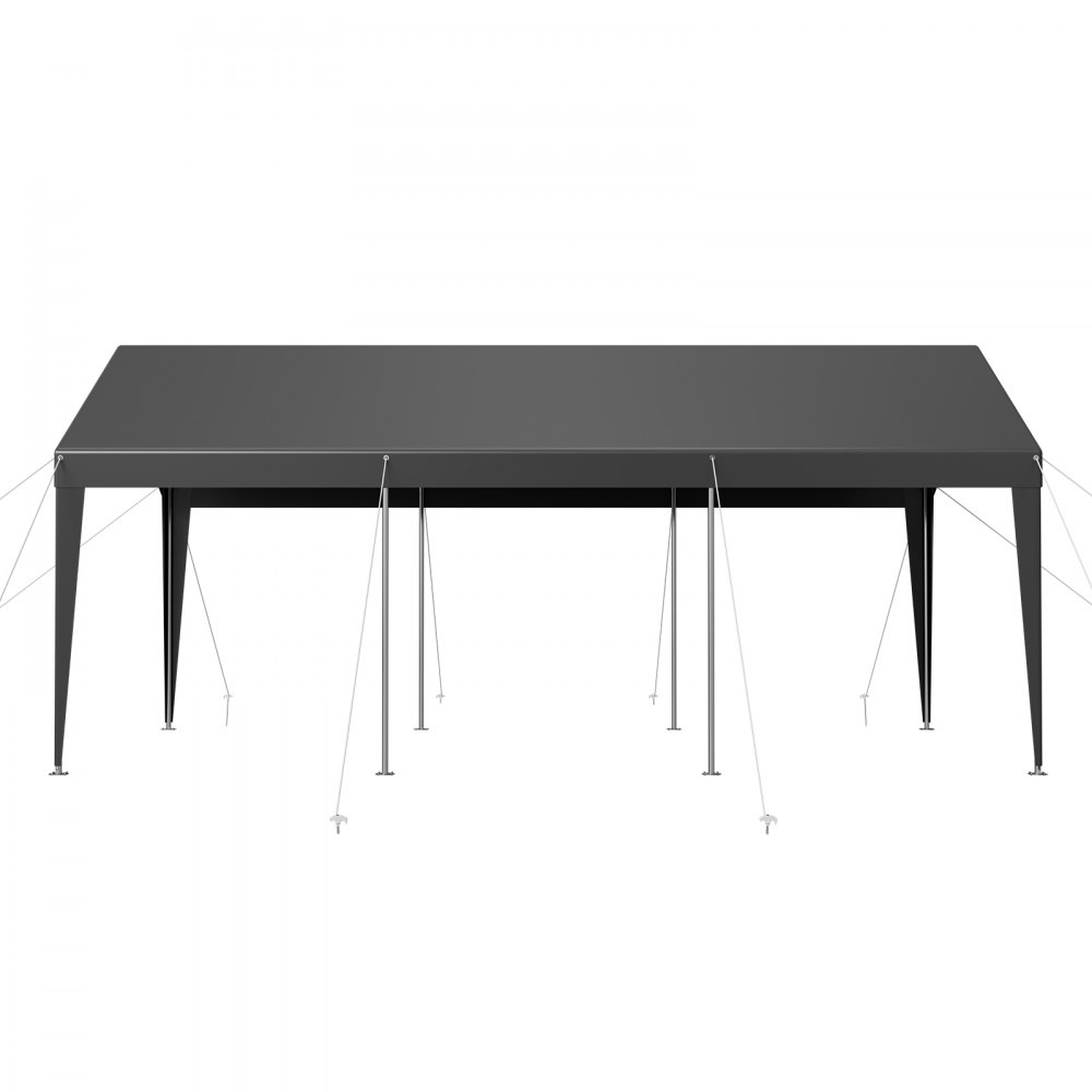 VEVOR Carport, 3,05x6,09x2,87 m Autoüberdachung, tragbare Zeltgarage, verzinkter Autounterstand, Garagenzelt UV-beständig, Ganzjahresschutz, Lagerschuppen, Ideal für Auto, Boot, Motorrad