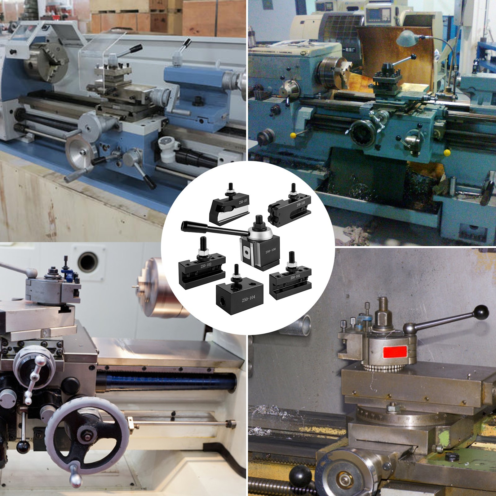 Vevor Drehmaschinen Schnellwechsel Werkzeughalter Kit Drehstahlhalter 250-100