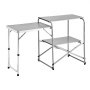 VEVOR Klappbarer Campingtisch, Campingkochstation mit Beistelltisch, Hitzebeständiger Tischplatte und Tragetasche, Tragbare Camping-Küchenstation Ideal für Picknick, Grillen und Wohnmobilreisen