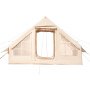 VEVOR Aufblasbare Zelte für Camping 3x2x2m, 3–5 Personen, 300D Oxford 4-Jahreszeiten-Glamping-Zelt mit Handpumpe, Ofenanschluss, 2 Türen & 2 Netzfenstern, inkl. Aufbewahrungstasche für Transport