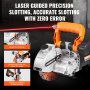 VEVOR Elektrische Wandfräse 5000 U/min Wand Chaser Maschine 4800Watt Wand Groove Schneidemaschine Stoßmaschine 42mm für Ziegel Granit Marmor Beton Cutter Notcher Groover mit 5 x Sägeblätter