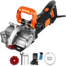 VEVOR Elektrische Wandfräse 5000 U/min Wand Chaser Maschine 4800Watt Wand Groove Schneidemaschine Stoßmaschine 42mm für Ziegel Granit Marmor Beton Cutter Notcher Groover mit 5 x Sägeblätter