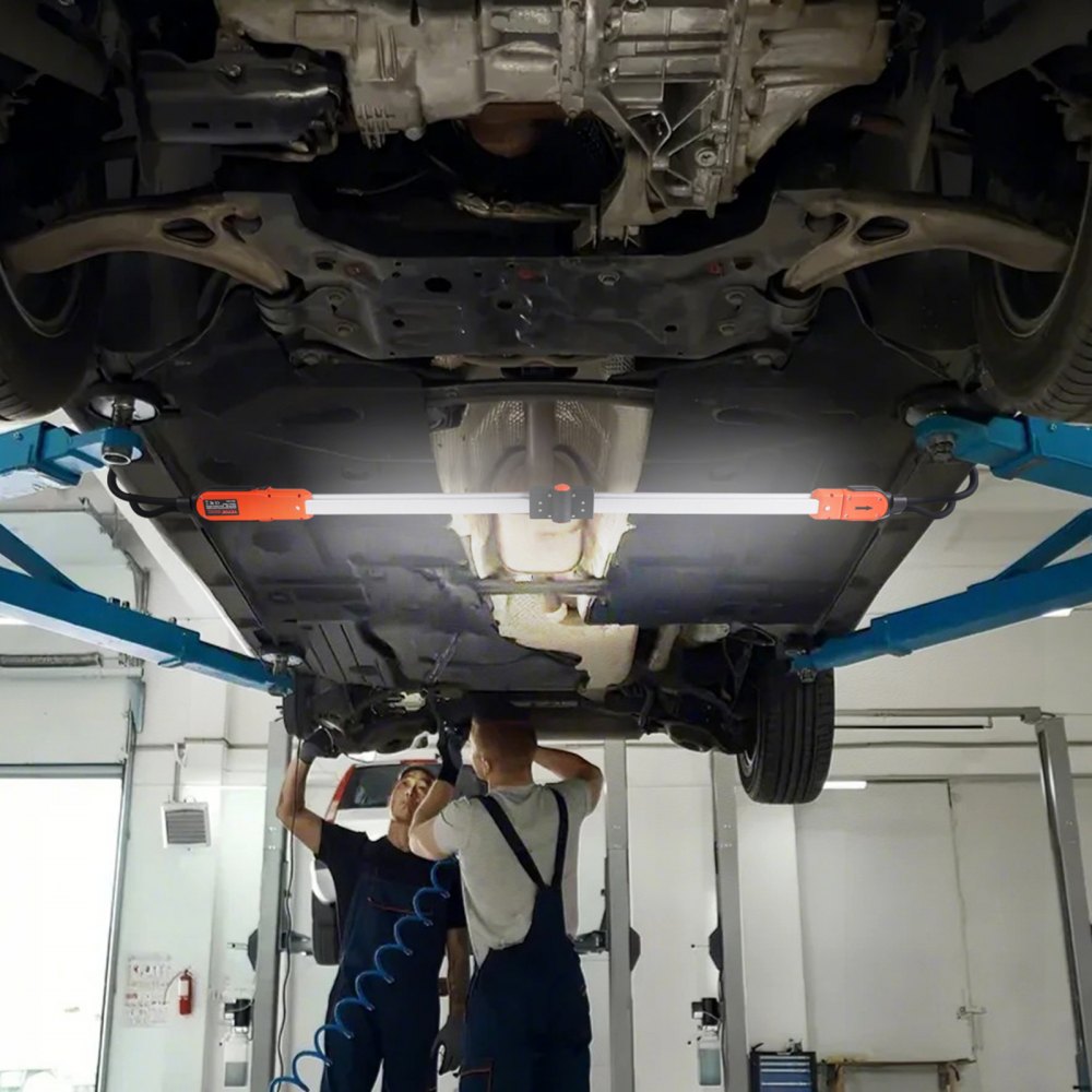 VEVOR Werkstattlampe 2300 LM, Arbeitsleuchte 6000 mAh, wiederaufladbares LED-Licht, Arbeitslampe für Mechaniker mit Haken, für Autoreparatur, Inspektion, Garage, Werkstatt, Notbeleuchtung
