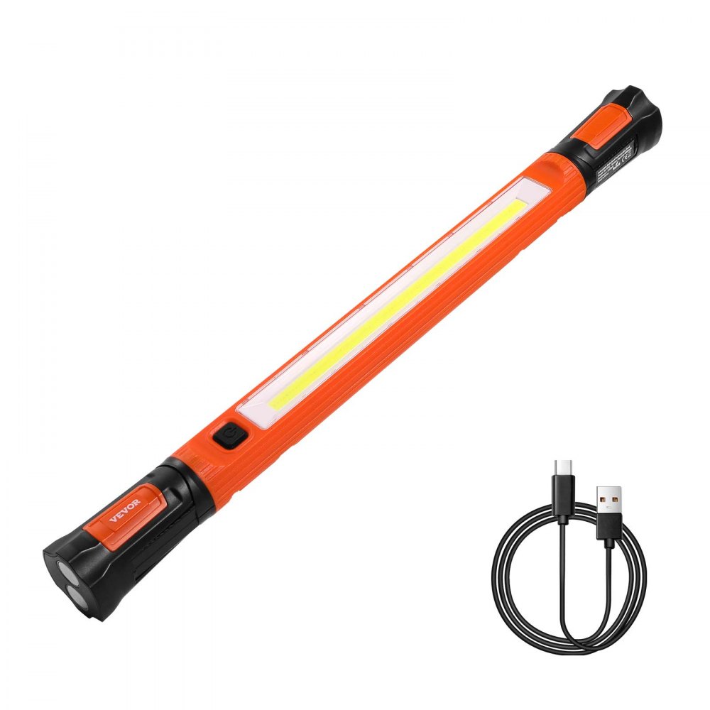 VEVOR Werkstattlampe 1250 lm, Arbeitsleuchte 6000 mAh, wiederaufladbares magnetisches helles LED-Licht, Arbeitslampe für Mechaniker, für Autoreparatur, Inspektion, Garage, Werkstatt, Notbeleuchtung
