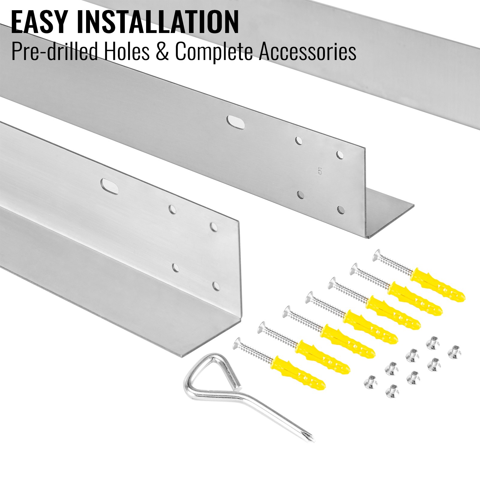 VEVOR Bull Outdoor Products 1149 x 383 mm, Grill Finishing Frame 1,5 mm Dicke 1225 x 421 x 50 mm Edelstahl Rahman Abmesssung, 3 kg Kochfeld Rahmen Adapterrahmen Kochfeld Bull Grill Brenner-Rahmen