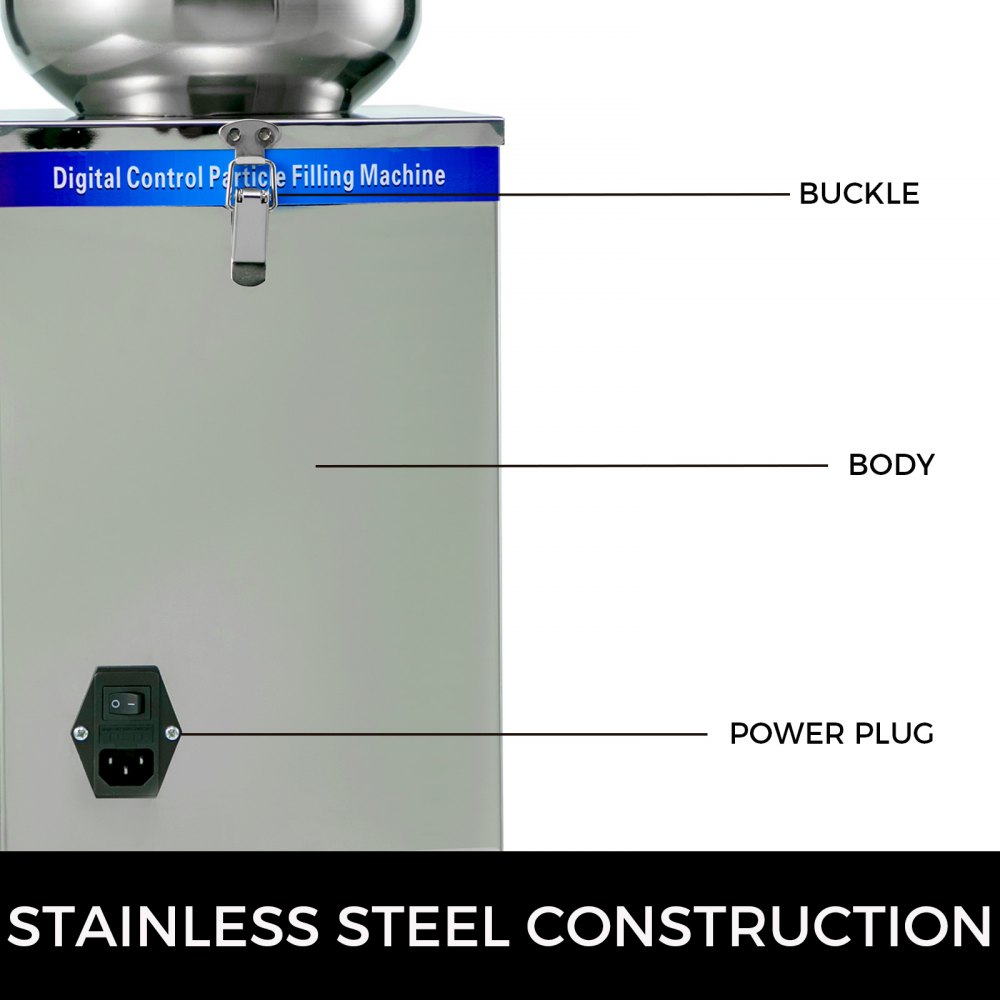 2-50g Puderteilchen Subpackage Wiegen Abfüllmaschine Stahl Füllmaschine Pulver