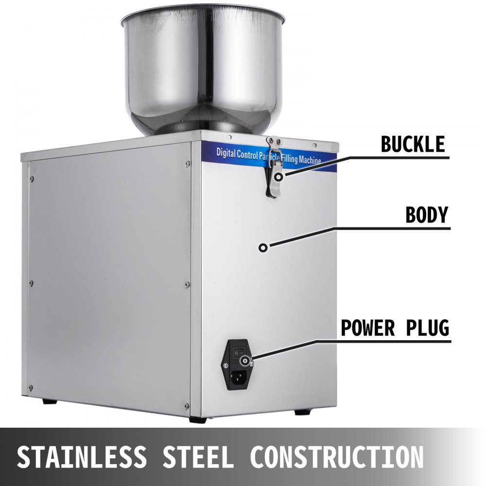 1-25g Puderteilchen Subpackage Wiegen Abfüllmaschine Taschen Rostfreier Stahl