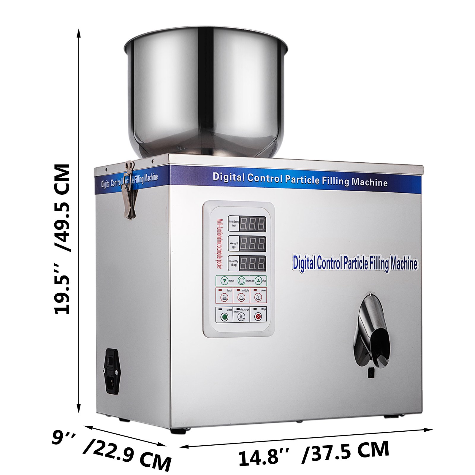 1-25g Puderteilchen Subpackage Wiegen Abfüllmaschine Taschen Rostfreier Stahl