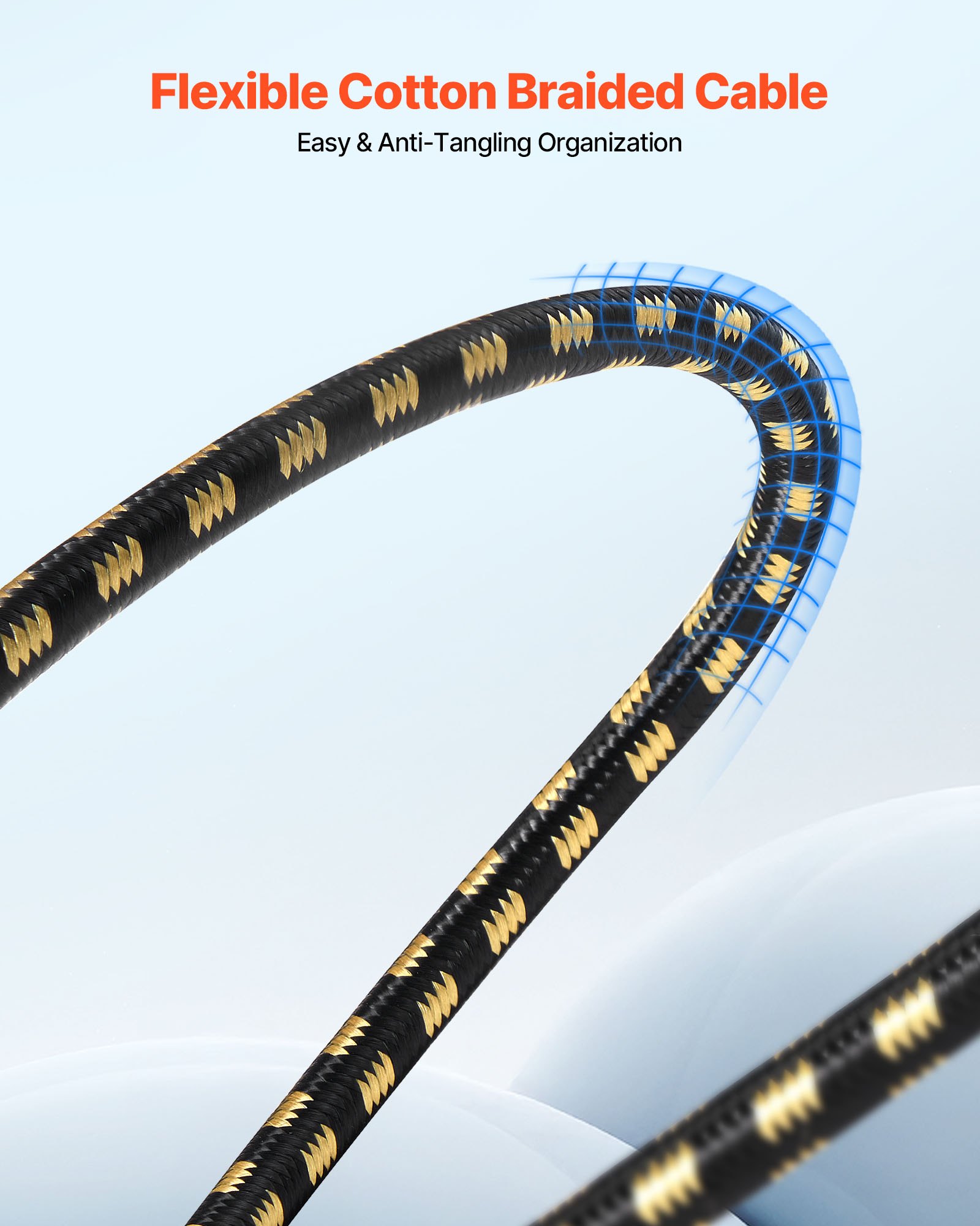 VEVOR XLR-Kabel 7,62 m, 6er-Pack, geschirmte symmetrische DMX-Mikrofonkabel (Stecker auf Buchse), vergoldete 3-polige XLR-Mikrofon-Lautsprecherkabel, für Bühnenbeleuchtung, Mikrofone, Verstärker