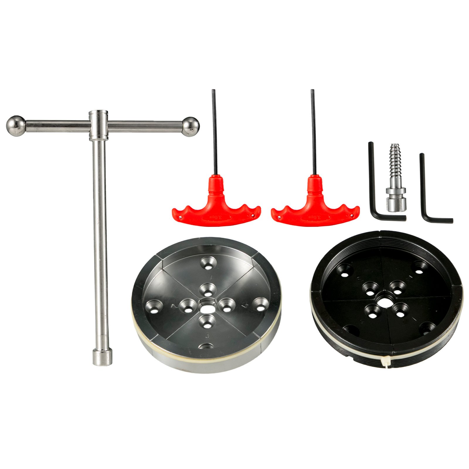 VEVOR Backenfutter 100mm Drechselfutter 4 Backen Drechselspannfutter Spannfutter selbstzentrierend Drehfutter für Drechselbank