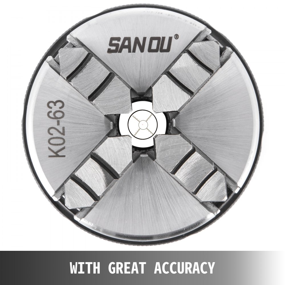 K02-63 63mm Drehbankfutter 2.5" 4-backen Drehfutter Drehbank Design