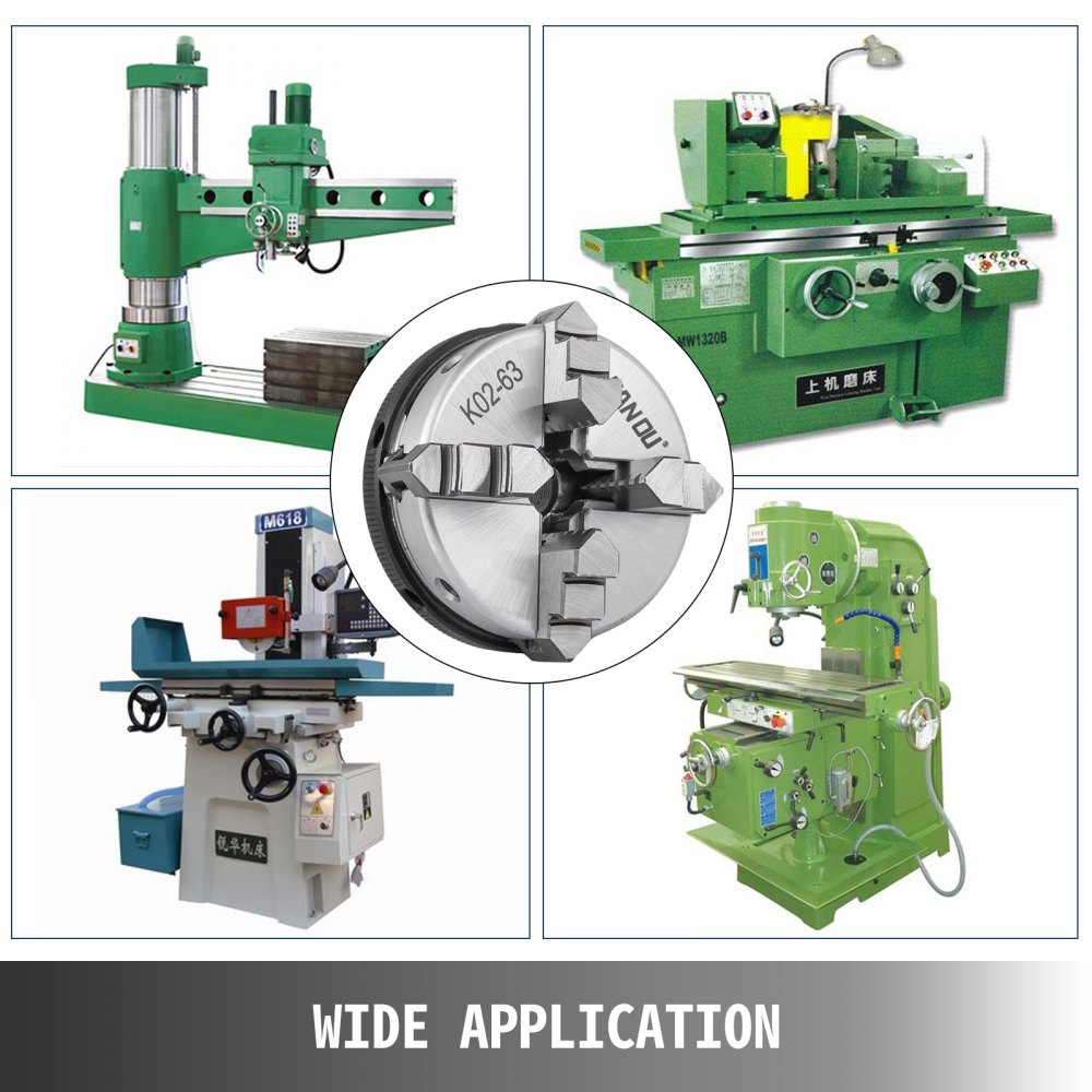 K02-63 63mm Drehbankfutter 2.5" 4-backen Drehfutter Drehbank Design