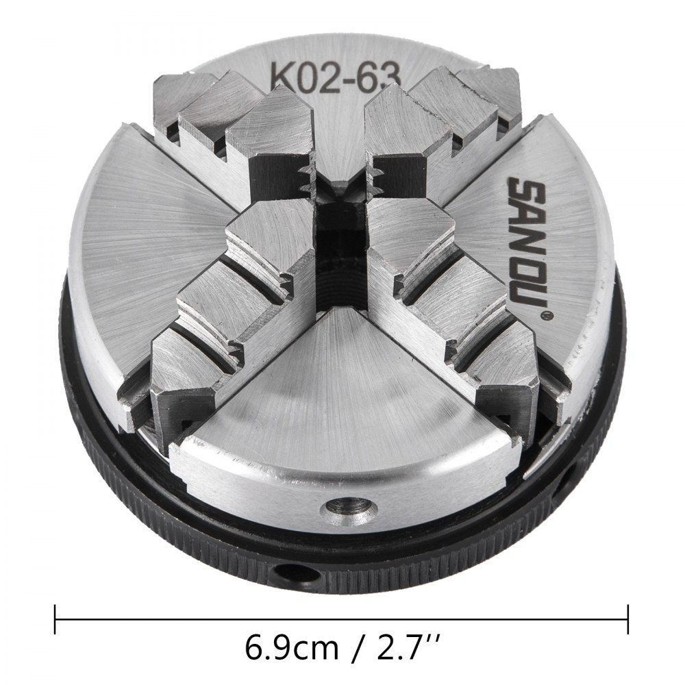 K02-63 63mm Drehbankfutter 2.5" 4-backen Drehfutter Drehbank Design