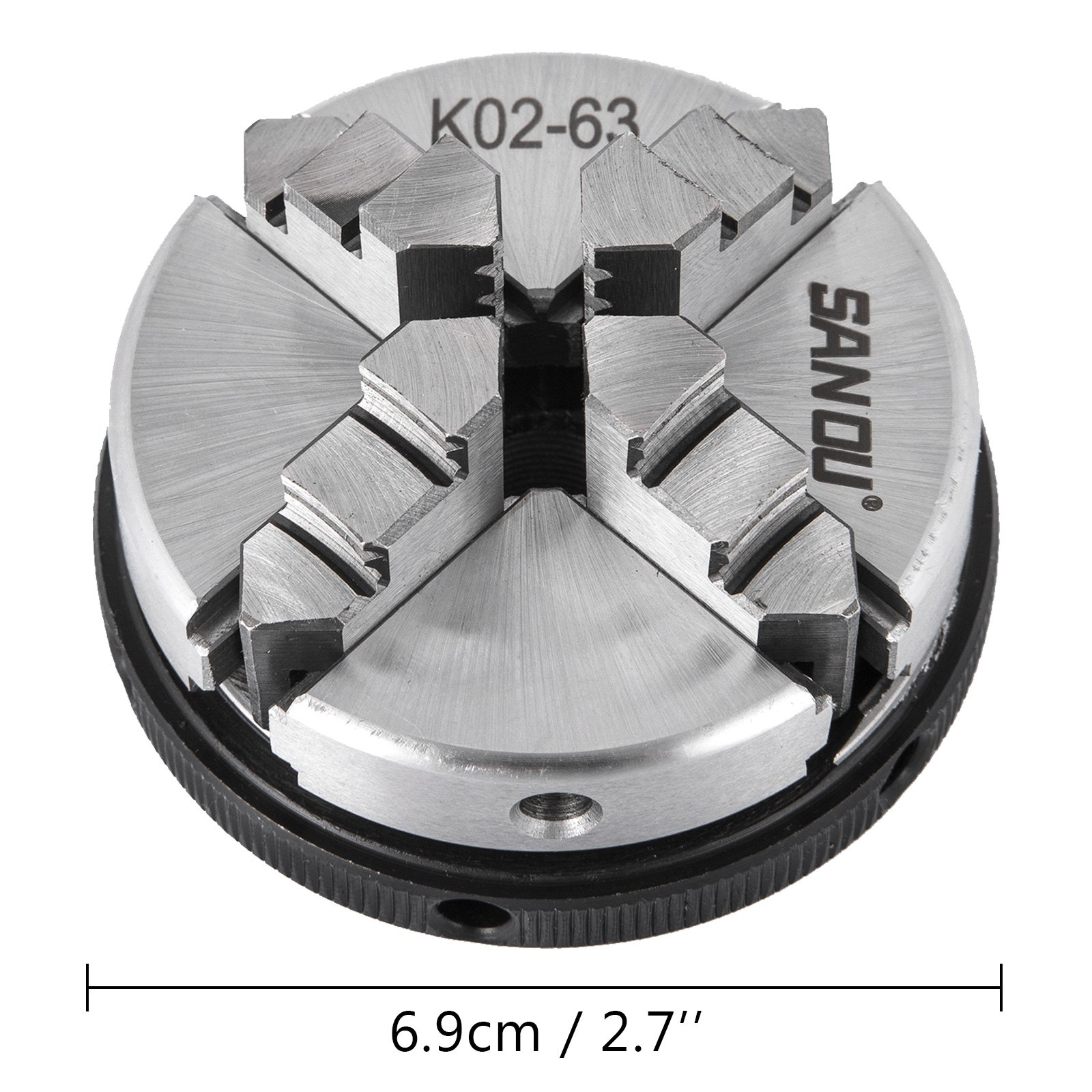 K02-63 63mm Drehbankfutter 2.5" 4-backen Drehfutter Drehbank Design
