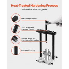 VEVOR Lagerabzieher Set 14-tlg. 5 t Lagertrenner, Ritzelradlager Ausbau Set mit 2/2,8 Zoll Backen, Hochleistungs-Lagerspalter-Werkzeugset mit Koffer Abziehersatz