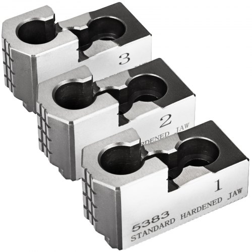 VEVOR Spannbacke 6 Zoll Drehfutter hart 20CrMnTi 1.5mm x 60° Nutbreite 12mm Lochabstand 20mm für Drehmaschine