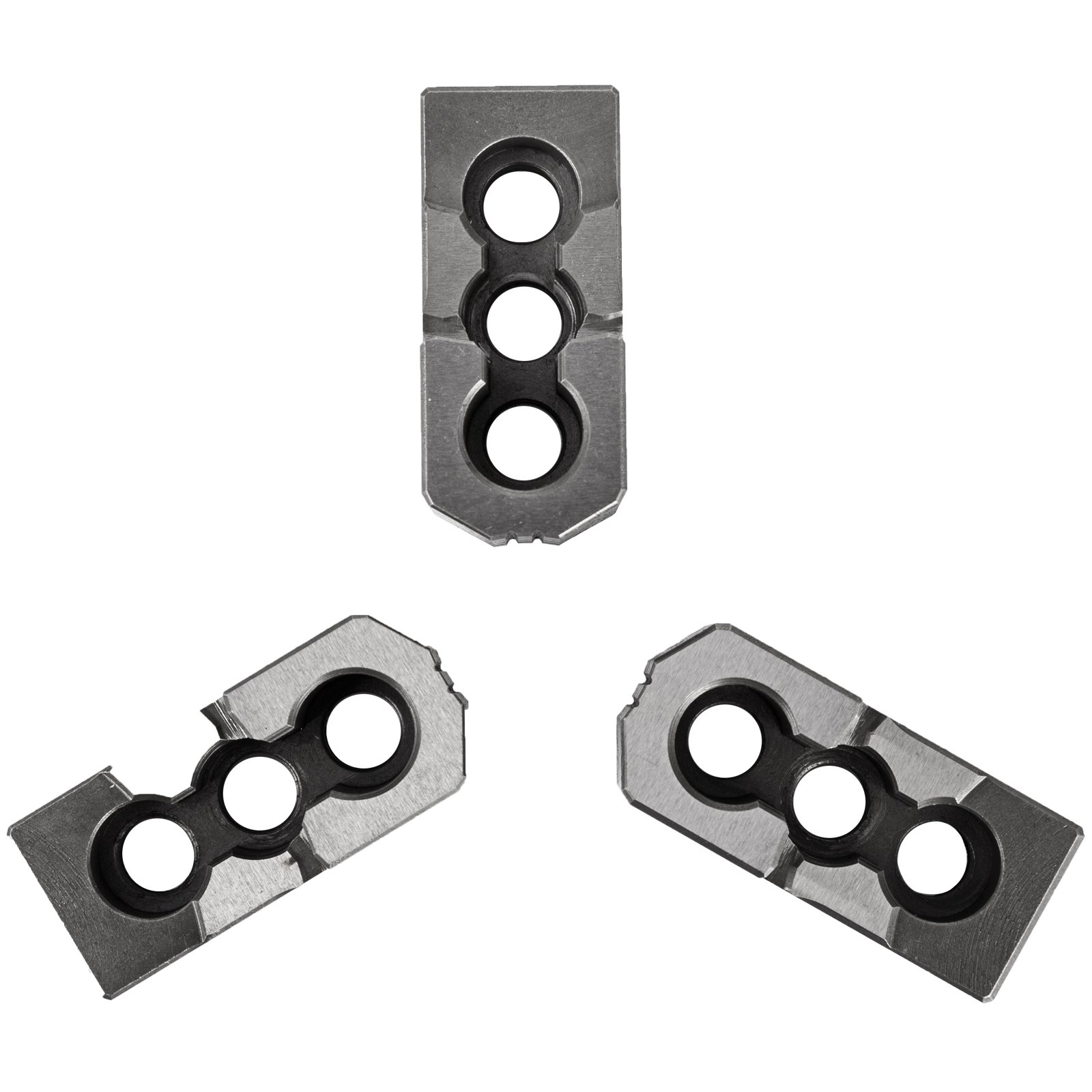 VEVOR Spannbacke 6 Zoll Drehfutter hart 20CrMnTi 1.5mm x 60° Nutbreite 12mm Lochabstand 20mm für Drehmaschine