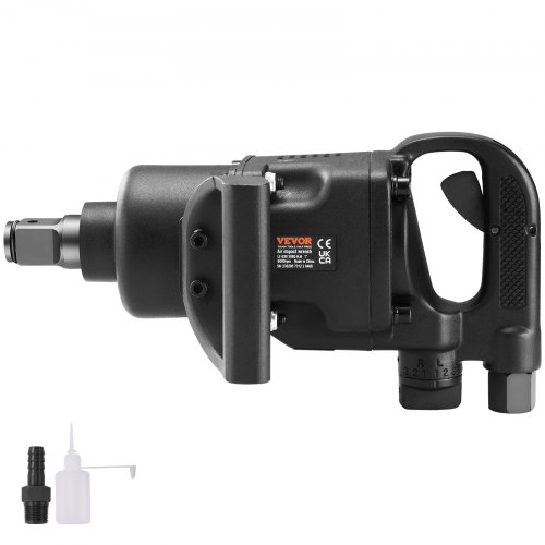 VEVOR Druckluft-Schlagschrauber Max. Lösemoment 3701Nm Vierkant 2,54cm(1") Max Betriebsdruck 8,3bar Leerlaufdrehzahl 6000U/min Druckluftschrauber