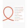 VEVOR Air Hose, 6.35 x 76200mm Hybrid Air Hose, Lightweight, Kink Resistant, Pneumatic Hoses with Three-Layer Hybrid Material for Auto, Home & Building, 300 PSI, All-Weather Flexibility, Orange