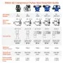 VEVOR Luftkompressor-Pumpenkopf, 10 PS, 17,5 CFM bei 90 PSI, 3-Zylinder-Ölschmierung, Luftkompressor-Kolbenpumpenkopf, zweistufiger V-Typ-Luftkompressor-Pumpenersatz aus Gusseisen mit max. 185 PSI Druck