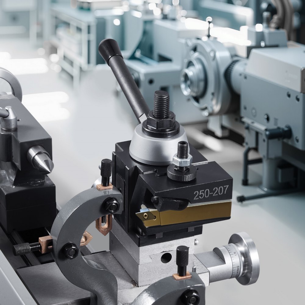 VEVOR Schnellwechsel-Werkzeughalter-Set, 6-teilig, Stahlhalter für Mini-Drehmaschinen und Metalldrehmaschinen mit 254 bis 381 mm Umlaufdurchmesser, ideale Verbesserung für Ihre Werkstatt