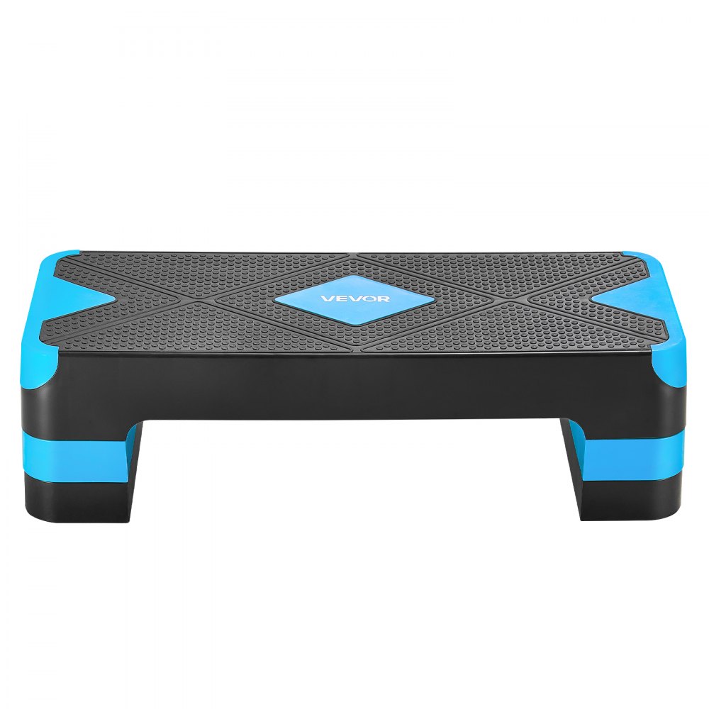 VEVOR Aerobic Stepper, Height-Adjustable Training Board (10.16-20.32 cm), Stepper Fitness with 250 kg Load Capacity, Non-Slip Surface Bench for Home Gym, Cardio Strength Training, Blue