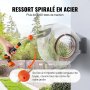 VEVOR Schlauchtrommel Wasser 25mx12mm mit Wandhalterung Tragegriff Schlauchaufroller mit 9-Muster-Sprühdüse & Gartenschlauch 180° Schwenkbar Wand-Schlauchbox mit Aufroll-Automatik Gießen Autowaschen