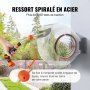 VEVOR Schlauchtrommel Wasser 35mx12mm mit Wandhalterung Tragegriff Schlauchaufroller mit 9-Muster-Sprühdüse & Gartenschlauch 180° Schwenkbar Wand-Schlauchbox mit Aufroll-Automatik Gießen Autowaschen