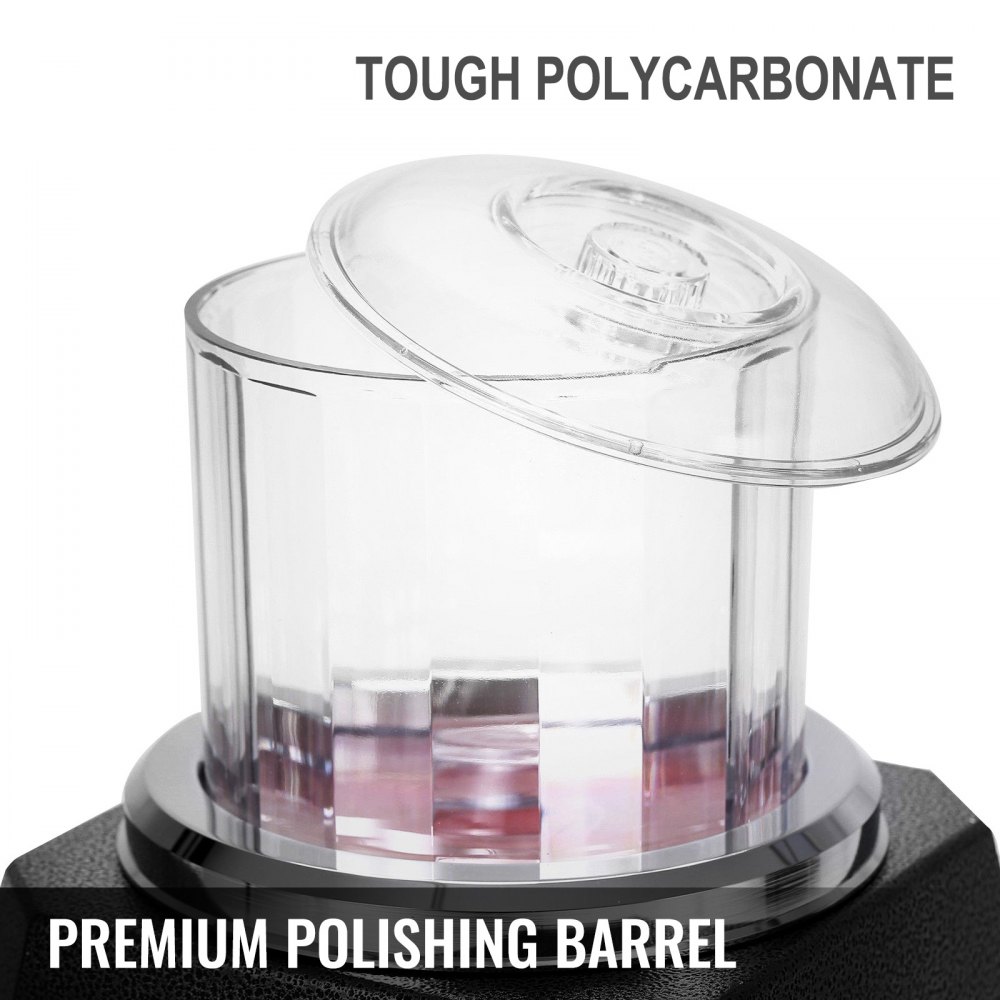 VEVOR Mini KT-100 magnetische Tumbler 100 mm, Schmuck Poliermaschine und Finisher Maschine mit guter Zeitfunktion, schneller Verarbeitungsgeschwindigkeit für Leichtmetall, Nichteisenmetalle, 2000 RPM