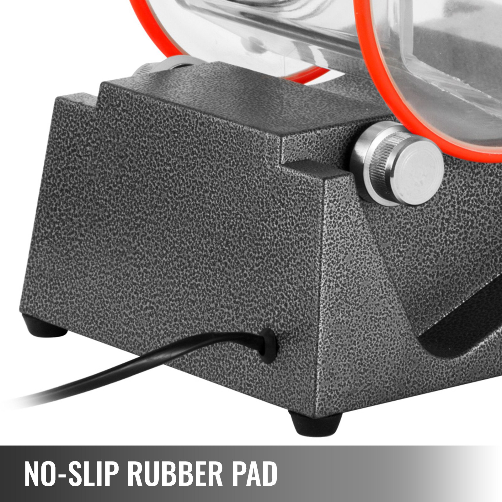 VEVOR Polierer Poliertrommel aus zähem Polycarbonat 3 Kg Oberflächenpolierer 45 W Schmuck Polieren Dreh-Tumble Labor Kugelmühle rutschfest