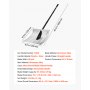 VEVOR Schneeschaufel, 400 mm breite Schneeräumer aus Aluminiumlegierung, Schneeschieber, Schneeschippe, Schneeschüppet, abnehmbares & leichtes Schneeräumwerkzeug für Garten, Auto, Camping