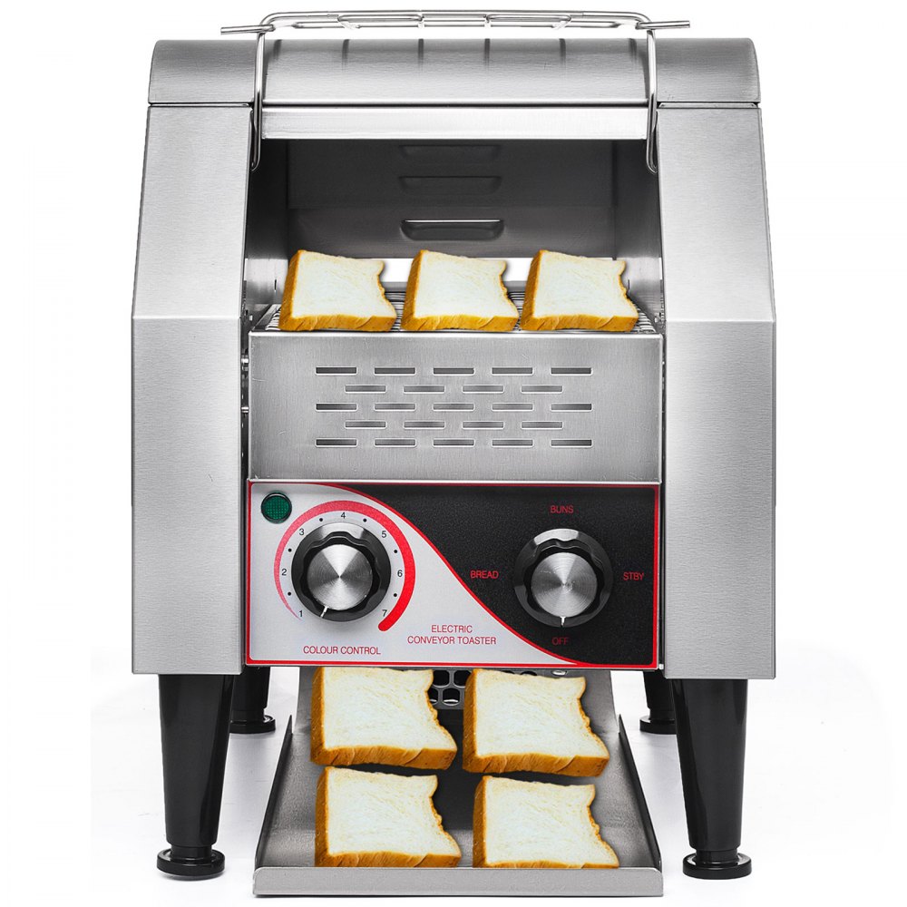 300pcs/h Gastro Gastronomie Toaster Arbeitsplatte Brötchen Toastmaschine 2200w