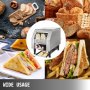 300pcs/h Gastro Gastronomie Toaster Arbeitsplatte Brötchen Toastmaschine 2200w