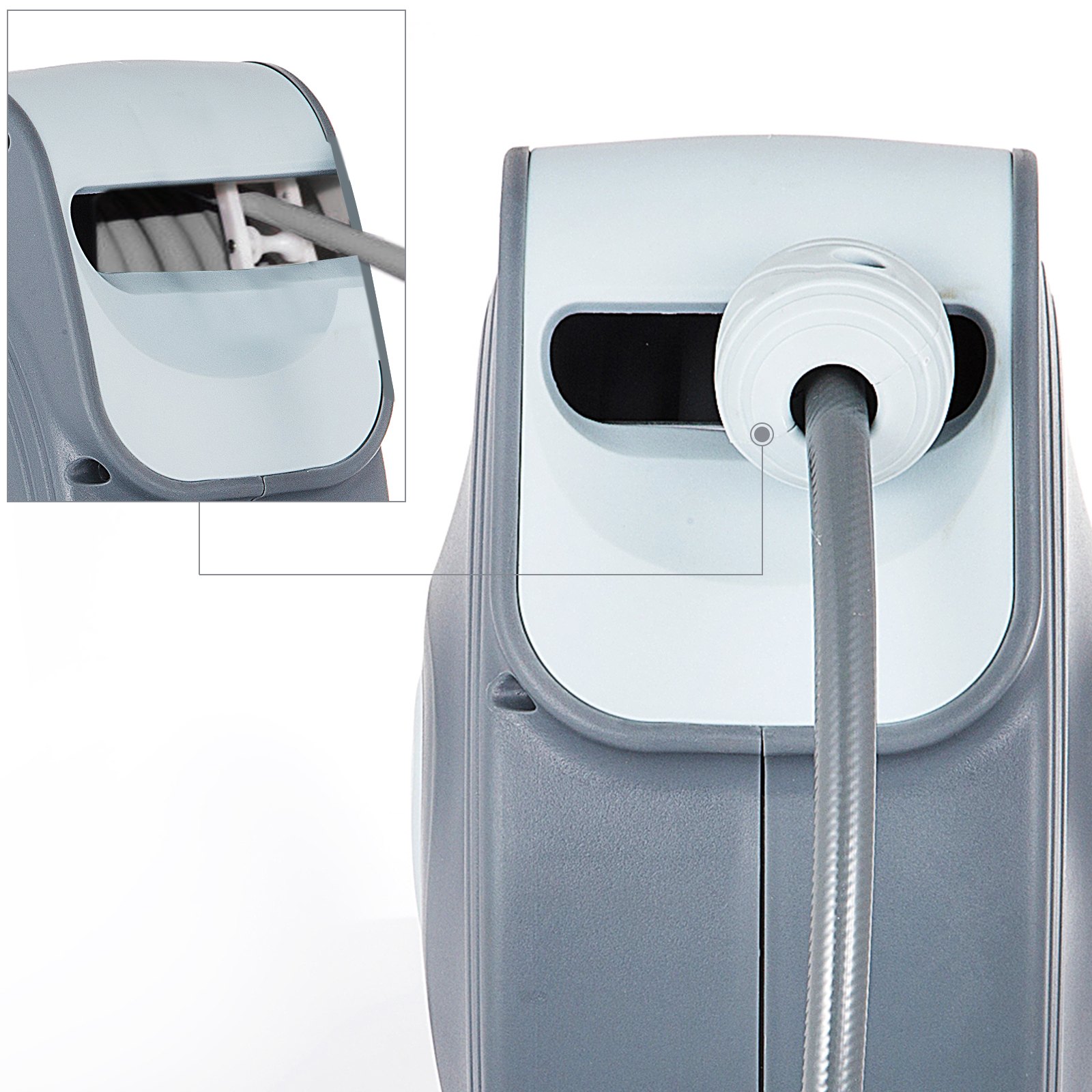 Automatik Schlauchaufroller Schlauch 10m Gartenschlauch Wasserschlauch Aufroller